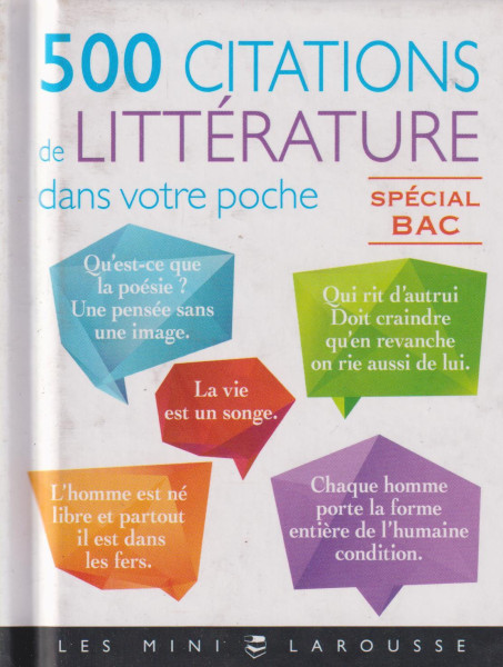 500 citations de francais dans votre poche