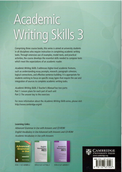 Academic Writing Skills 3 Teacher's Manual