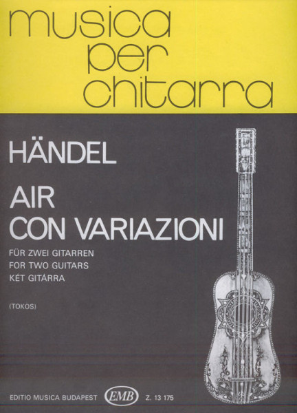 Georg Friedrich Händel: Air con Variazioni 2 gitárra