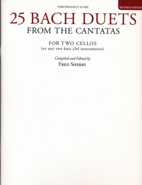 Johann Sebastian Bach: 25 Duets from the Cantatas for 2 Cellos