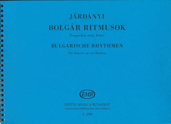 Járdányi Pál: Bolgár ritmusok - zongora, 4 kezes