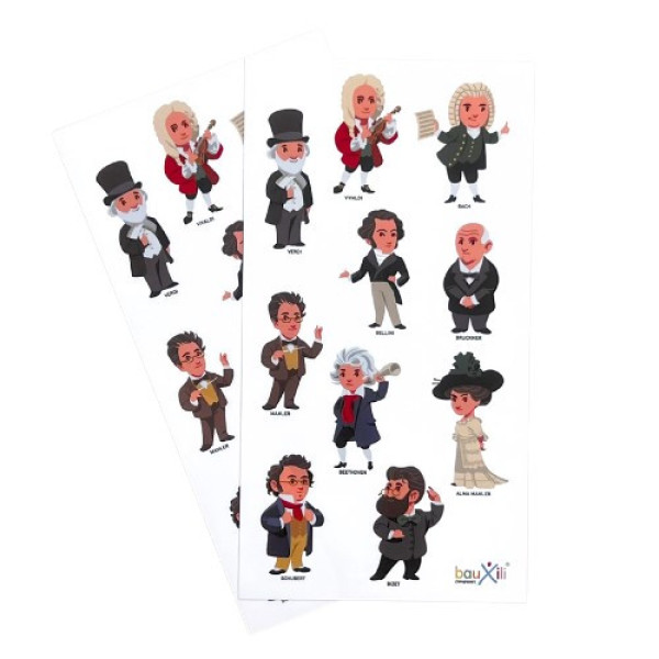 Matrica - zeneszerzők 1. (2 ív/csomag)