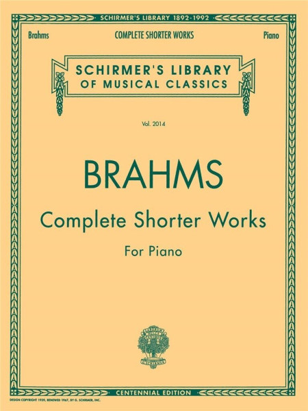 Johannes Brahms: Complete Shorter Works (zongorára)