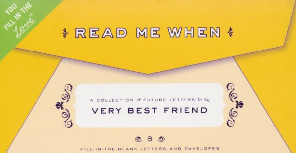 Knock Knock Letters to My Very Best Friend - Read Me When Box