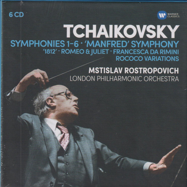 Pyotr Ilyich Tchaikovsky: Symphonies 1-6, Manfred Symphony, Overtures, Rococo variations 6 CD
