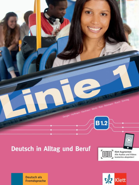 Linie 1 B1.2 Kurs- und Übungsbuch mit Video un Audio auf DVD-Rom
