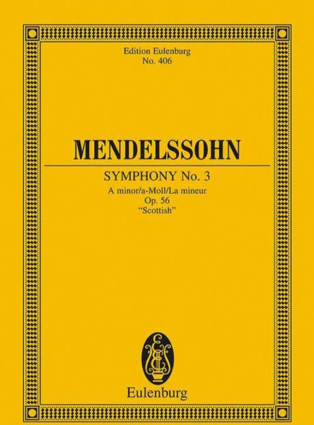 Felix Mendelssohn: Symphony No. 3. - kispartitúra