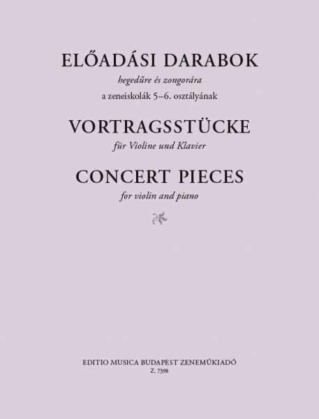 Előadási darabok a Dénes hegedűiskola 5-6. kötetéhez