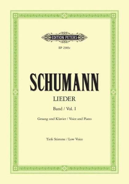 Robert Schumann: Lieder I. tiefe