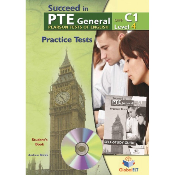 Succeed in PTE General Level 4 - 5 Practice Tests - Self Study Edition (Student's Book, Self Study Guide and Audio MP3 CD)