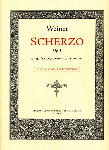 Weiner Leó: Scherzo Op. 1 - zongorára, négy kézre