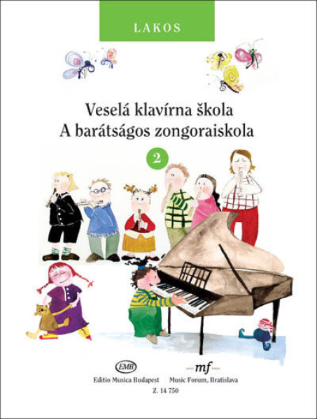 Lakos Ágnes: Barátságos zongoraiskola 2. (magyar-szlovák)