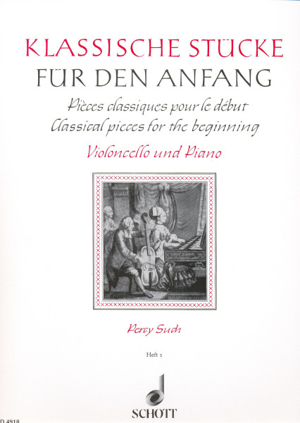 Klassische Stücke für den Anfang (könnyű előadási darabok csellóra, zongorakísérettel)