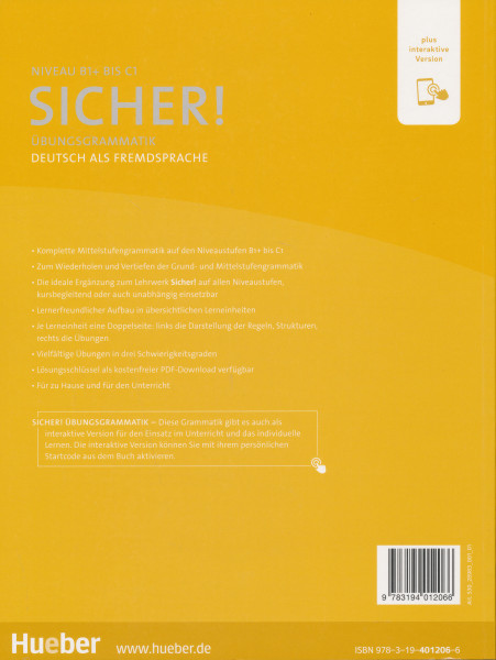 Sicher! Übungsgrammatik plus interaktive Version Deutsch als Fremdsprache