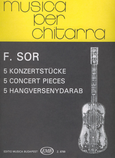 Fernando Sor: 5 hangversenydarab gitárra