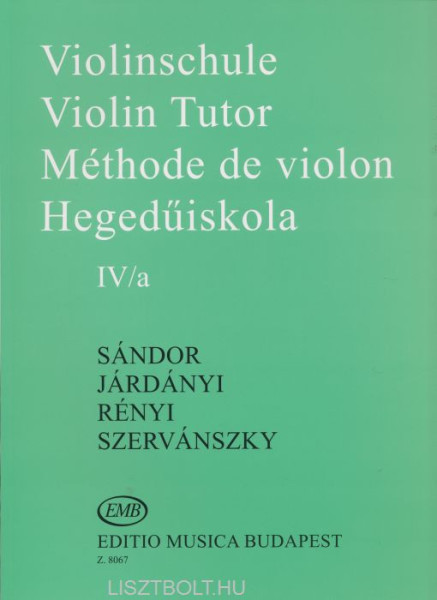 Sándor-Járdányi-Szervánszky: Hegedűiskola 4/a