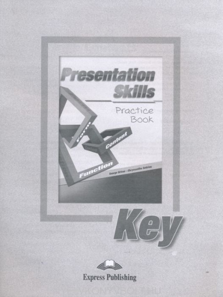Presentation Skills Practice Book Key