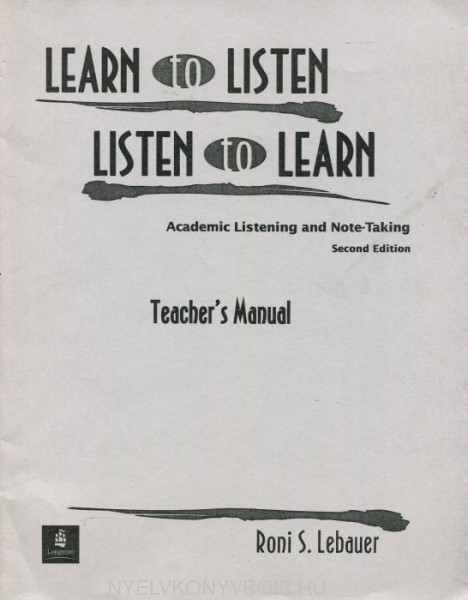 LEARN TO LISTEN LISTEN TO LEARN TRS