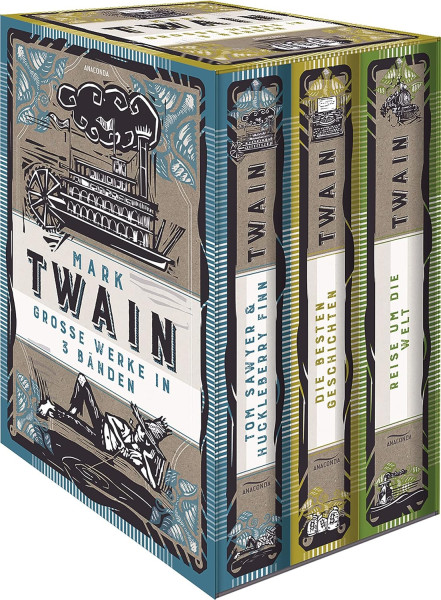 Mark Twain: Grosse Werke in 3 Bänden