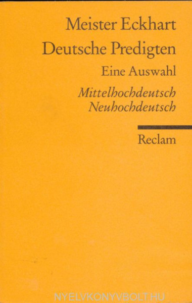Meiste Eckhart: Deutsche Predigten