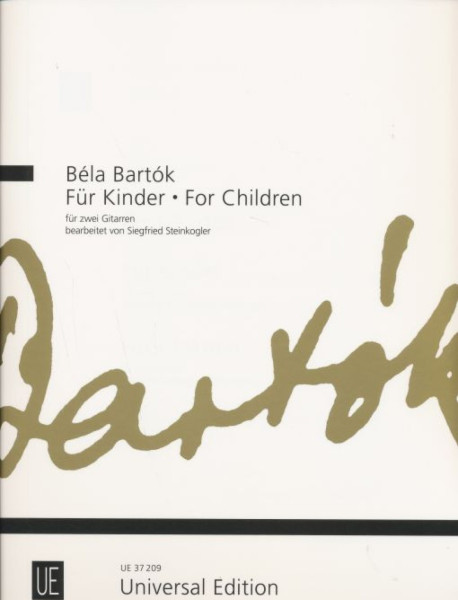 Bartók Béla: Gyermekeknek/For Children - 2 gitárra