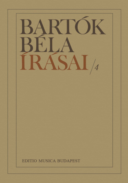 Bartók Béla írásai 4.