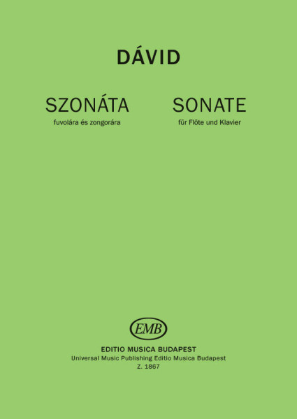 Dávid Gyula: Szonáta fuvolára, zongorakísérettel