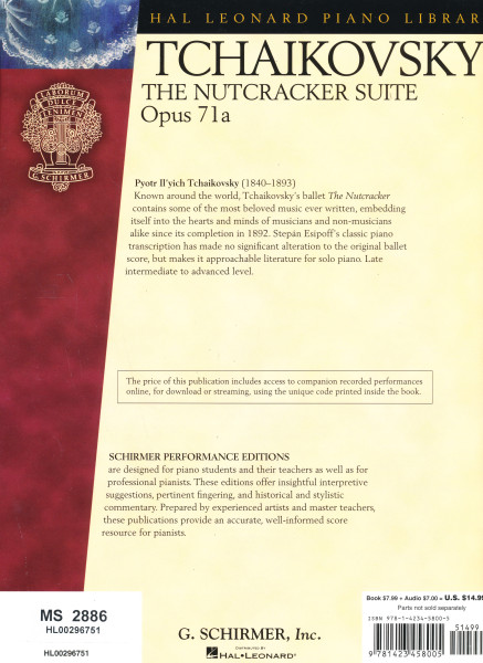 Pyotr Ilyich Tchaikovsky: The Nutcracker Suite op. 71a - zongorára (online hanganyaggal)
