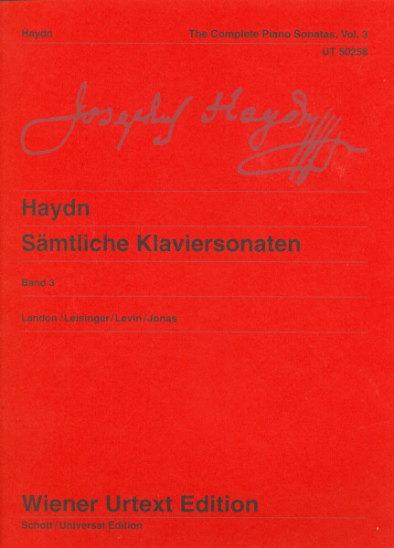 Joseph Haydn: Sämtliche Klaviersonaten 3. (új sorozat)