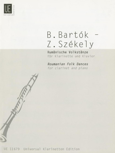 Bartók Béla: Rumänische Volkstänze - klarinétra, zongorakísérettel