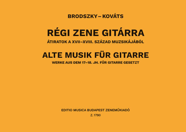 Brodszky Ferenc: Régi zene gitárra