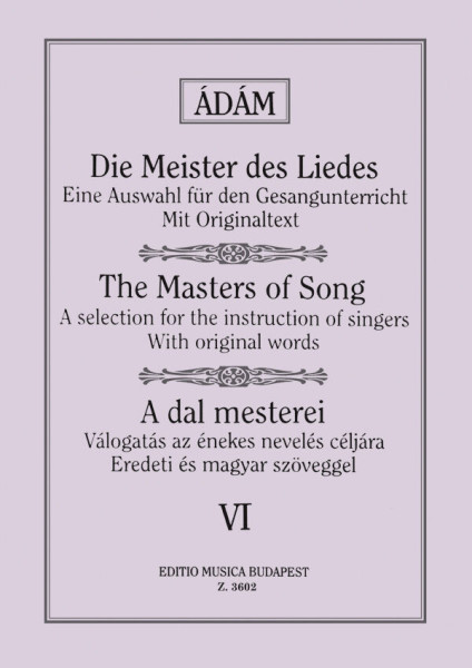 Ádám Jenő: A dal mesterei 6.