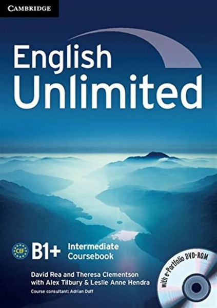 English Unlimited B1+ Intermediate Coursebook with e-Portfolio DVD-ROM