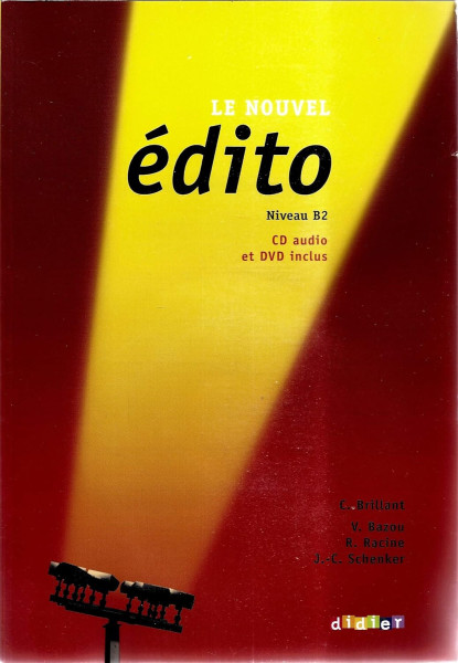 Le Nouve Édito B2 Liver de L'éleve aves Cd audio et DVD inclus