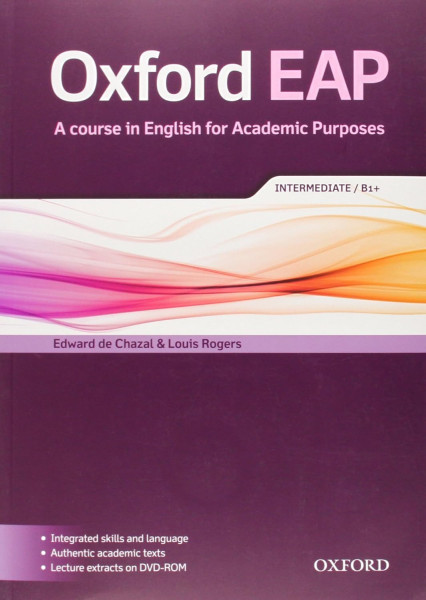 Oxford EAP - A course in English for Academic Purposes Intermediate B1+ Student's Book with DVD-Rom