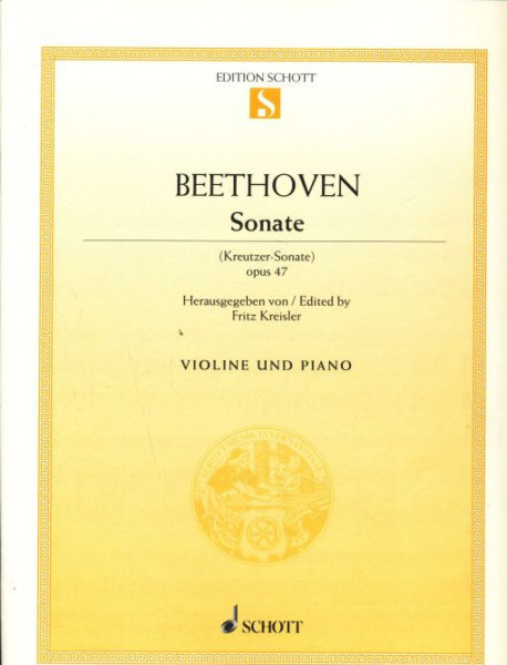 Ludwig van Beethoven: Sonate for Viollin op. 47 (Kreutzer)