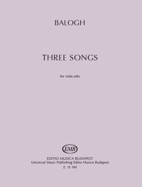 Balogh Máté: Three Songs - brácsára