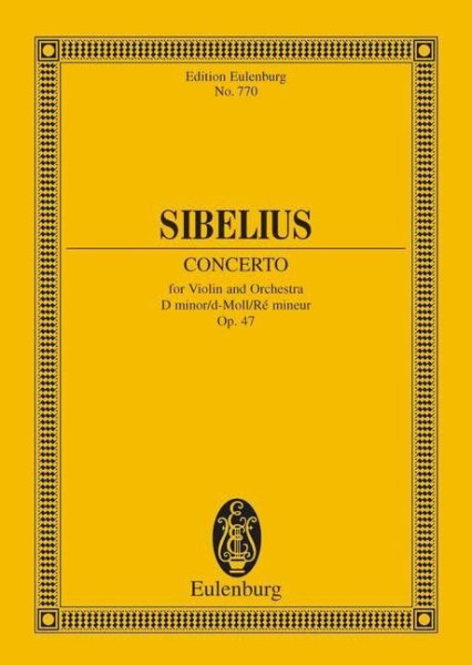 Jean Sibelius: Concerto for Violin and Orchestra - kispartitúra