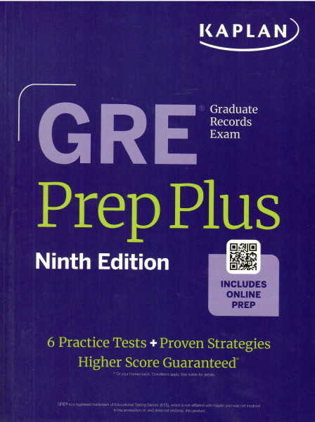 GRE Prep Plus Ninth Edition (2026) 6 Practice Tests, 1500+ Practice Questions + Online Access to a 500+ Question Bank