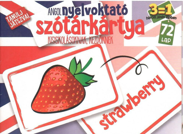 Szótárkártya ANGOL kezdőknek, 3 játék 1 csomagban