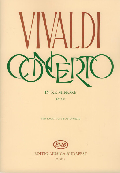 Antonio Vivaldi: Concerto (d-moll) RV481 - fagottra, zongorakísérettel