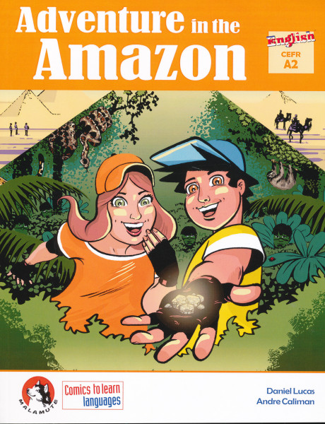 Malamute Comics: Adventure in the Amazon A2 Comics to learn languages