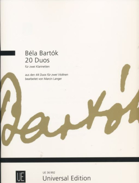 Bartók Béla: 20 Duó - 2 klarinétra