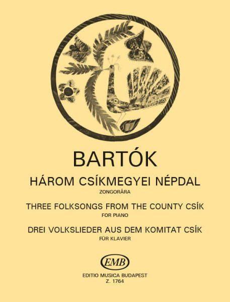 Bartók Béla: Három csíkmegyei népdal zongorára