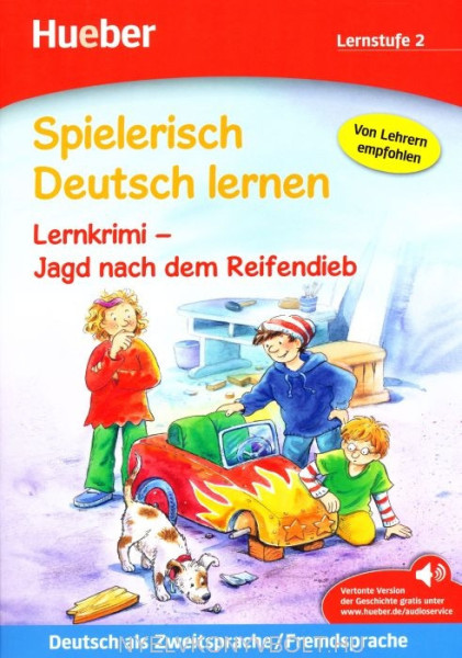 Spielerisch Deutsch lernen Lernstufe 2 - Lernkrimi - Jagd nach den Reifendieb