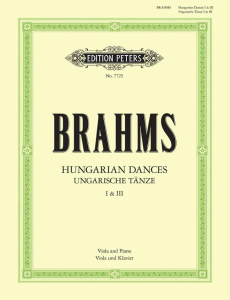 Johannes Brahms: Hungarian Dances 1&3 (brácsára, zongorakísérettel)