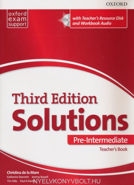 Solutions 3rd Edition Pre-Intermediate Teachert's Book