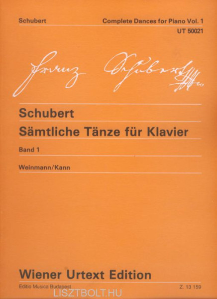 Franz Schubert: Sämtliche Tänze zongorára