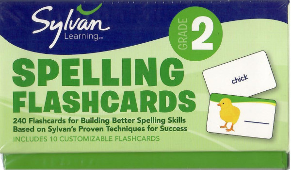 2nd Grade Spelling Flashcards: 240 Flascards for Building Better Spelling Skills Based on Sylvan's Proven Techniques for Success