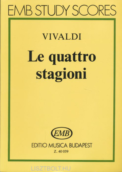 Antonio Vivaldi: Quattro stagioni - kispartitúra